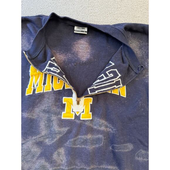 Stadium Athletics Men Large Blue Michigan Pullover Crewneck Sweatshirt - Picture 8 of 16